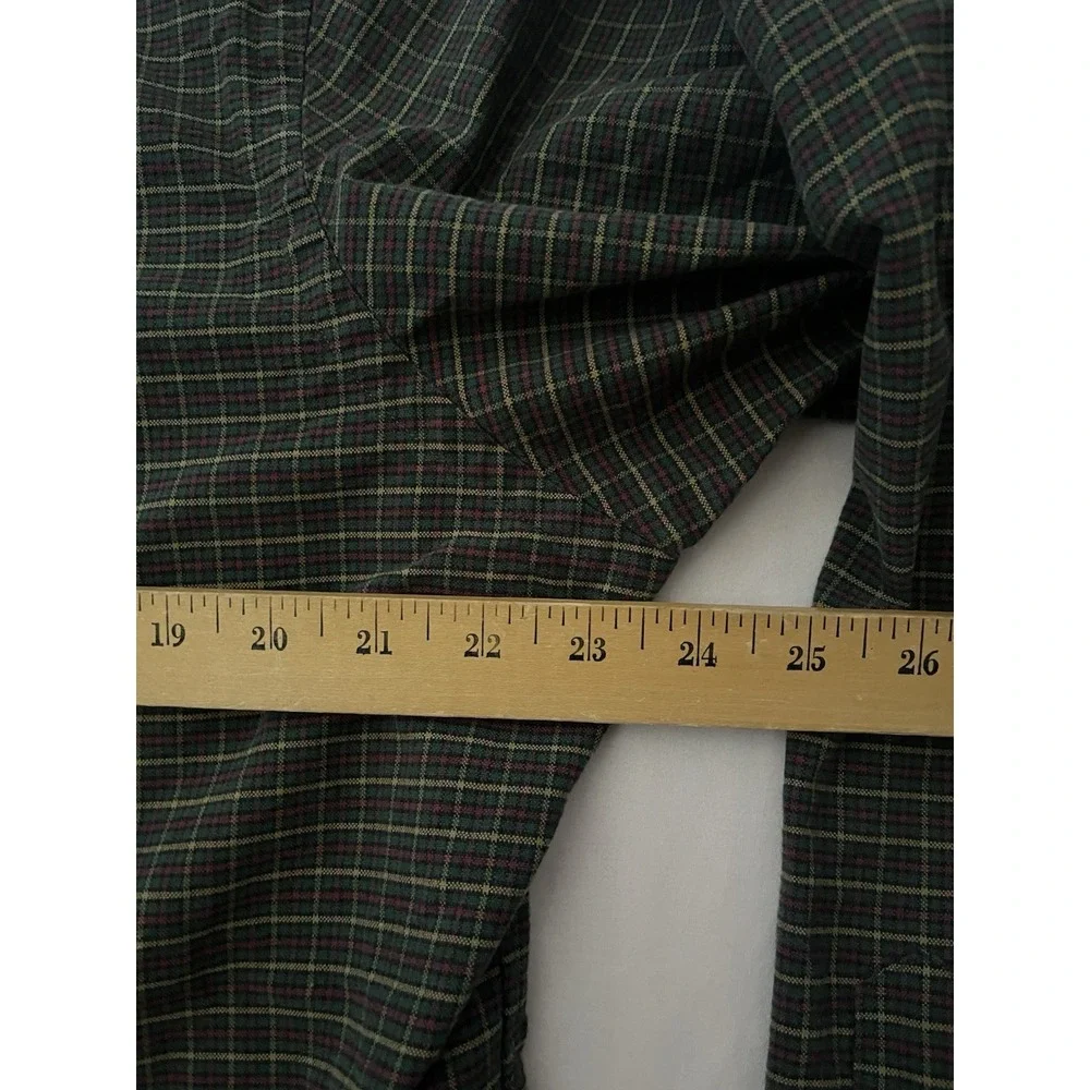 Polo Ralph Lauren Oxford Dress Shirt Men's SZ Large Plaid Long Sleeve Button Up